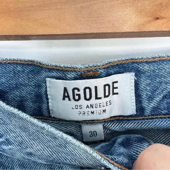 Agolde Riley Hi Rise Straight Crop - Picture 8 of 13